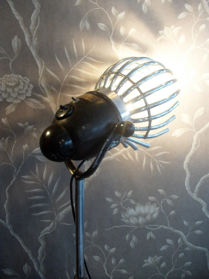 RARE GERMAN "TROCKENHAUBE" HAIR DRYER LIGHT CONVERSION